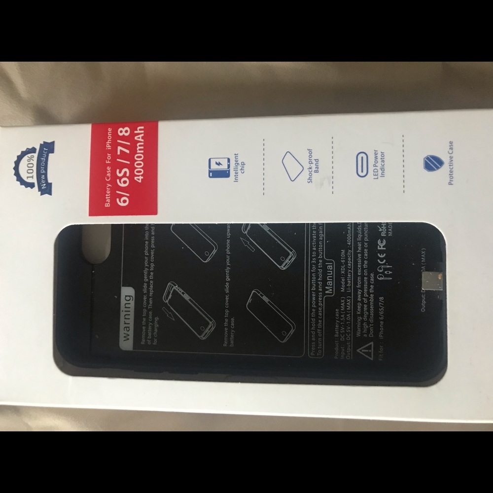 Battery case for IPhone 6/ 6S / 7 / 8